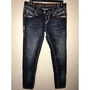 Stunning rock revival skinny jeans!(Basically new)